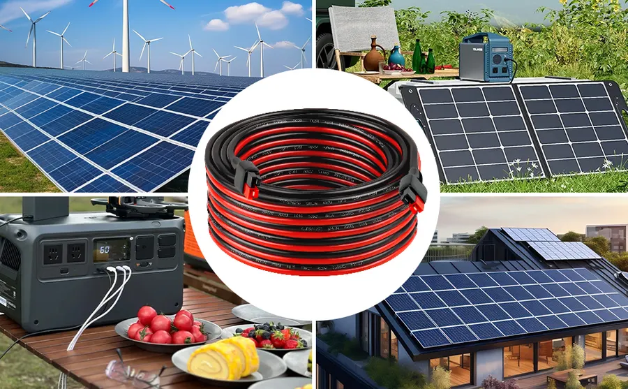 Solar cables for portable power stations — MOOKEERF
