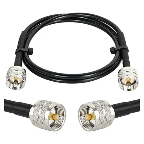 MOOKEERF RG58 PL-259 to PL-259 Coax Cable