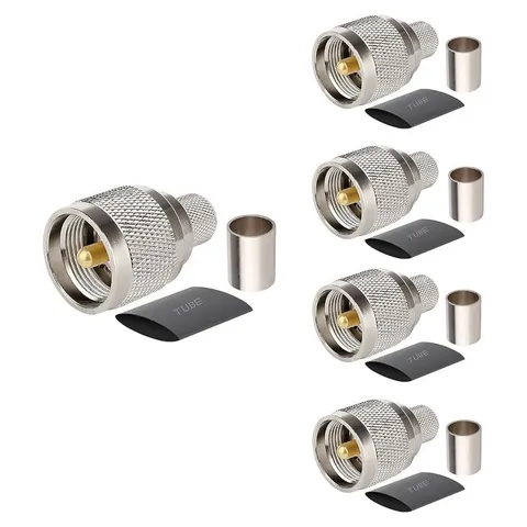 MOOKEERF PL-259 Crimp Connector for LMR400 / KMR400 / RG8 / RG213
