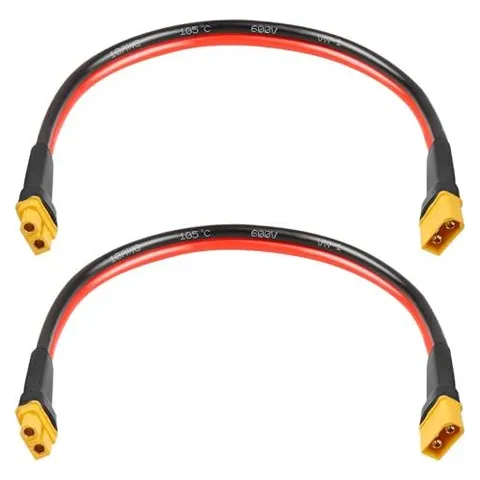 MOOKEERF 10 AWG XT60 Male to Female Extension Cable