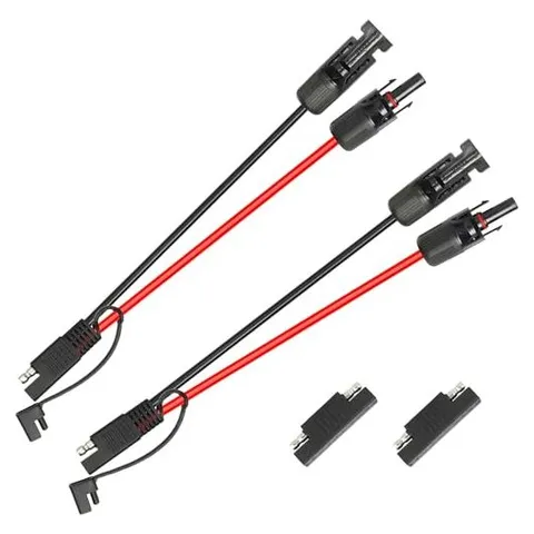 MOOKEERF Solar Connector to SAE Cable, with Polarity Adapter