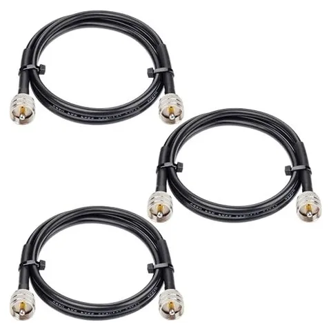 MOOKEERF RG8X PL-259 to PL-259 Jumper Cable