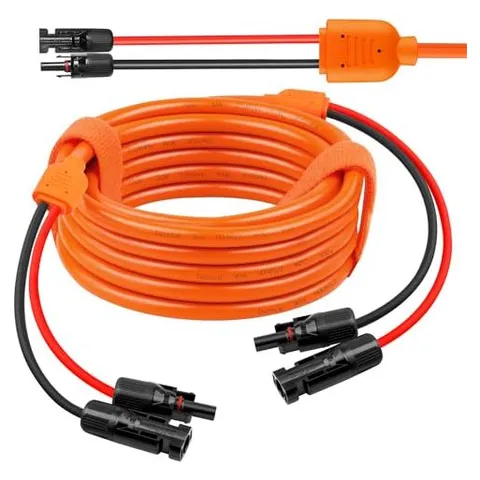 MOOKEERF 10 + 14 AWG Solar Panel Extension Cable